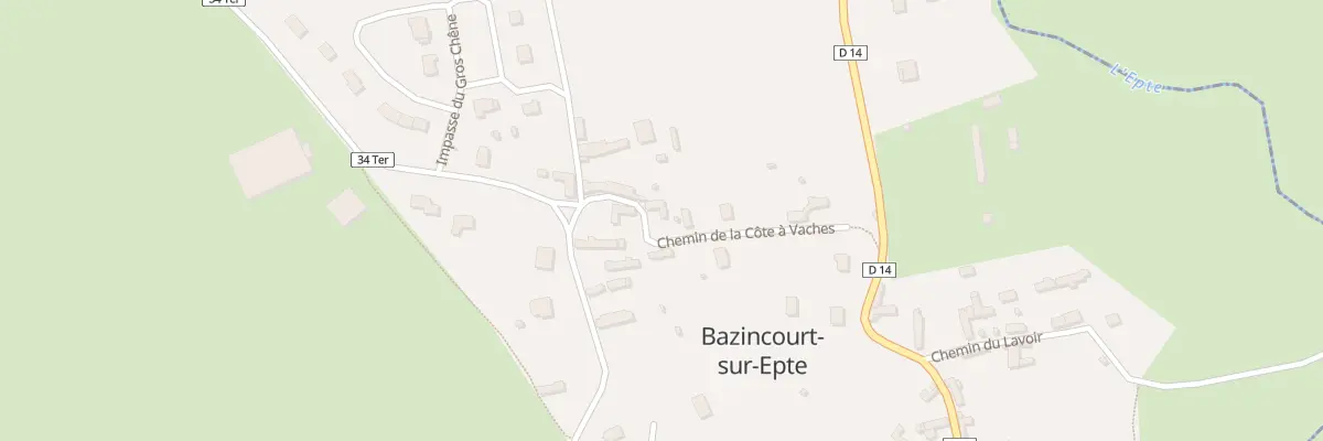 Plan du 15 Bazincourt à Bazincourt-sur-Epte