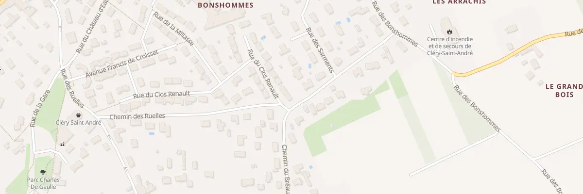 Plan du 37 Rue du Clos Renault à Cléry-Saint-André