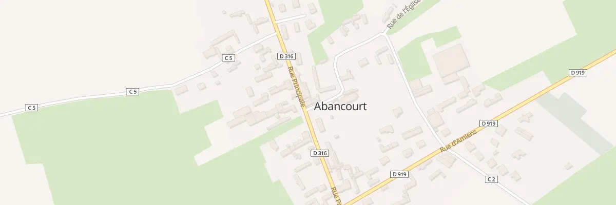 Plan du 1 Rue de l’Eglise à Abancourt