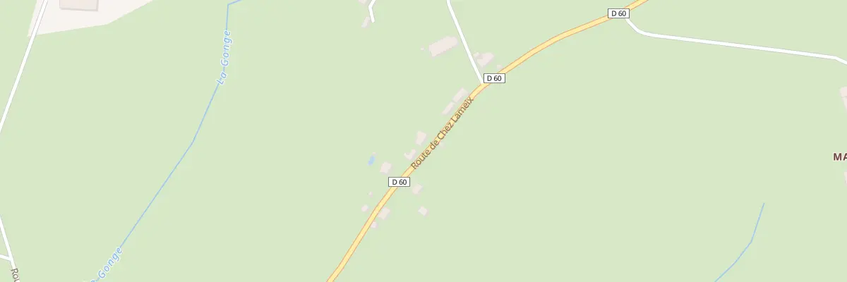 Plan du 5 Rte de Chez Lameix. à Bosmoreau-les-Mines