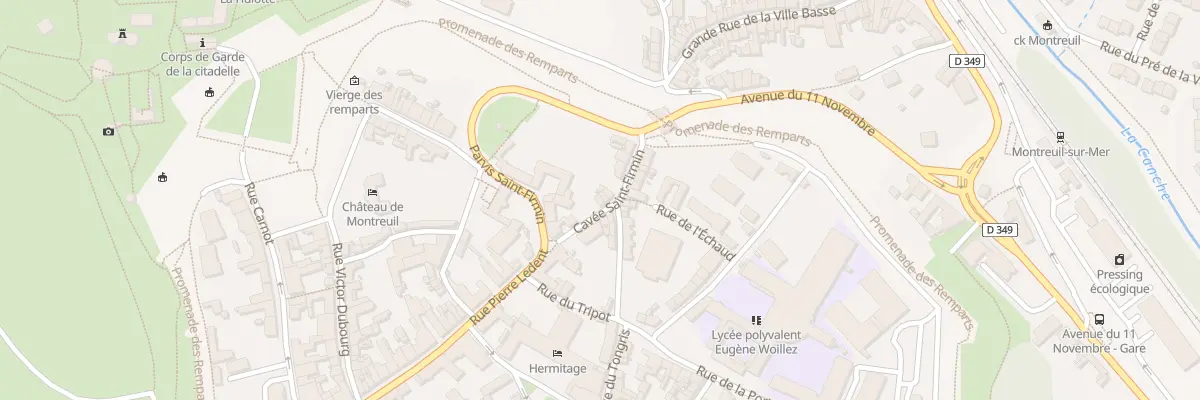 Plan du 1 Cavee Saint-firmin à Montreuil-sur-Mer