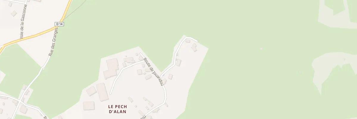 Plan du 5268F Jouandou à Thégra