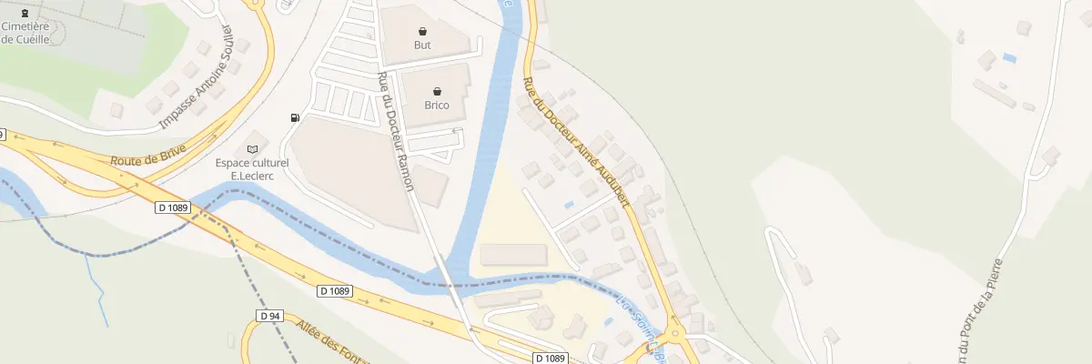 Plan du 9001 Rue de la Montane à Tulle