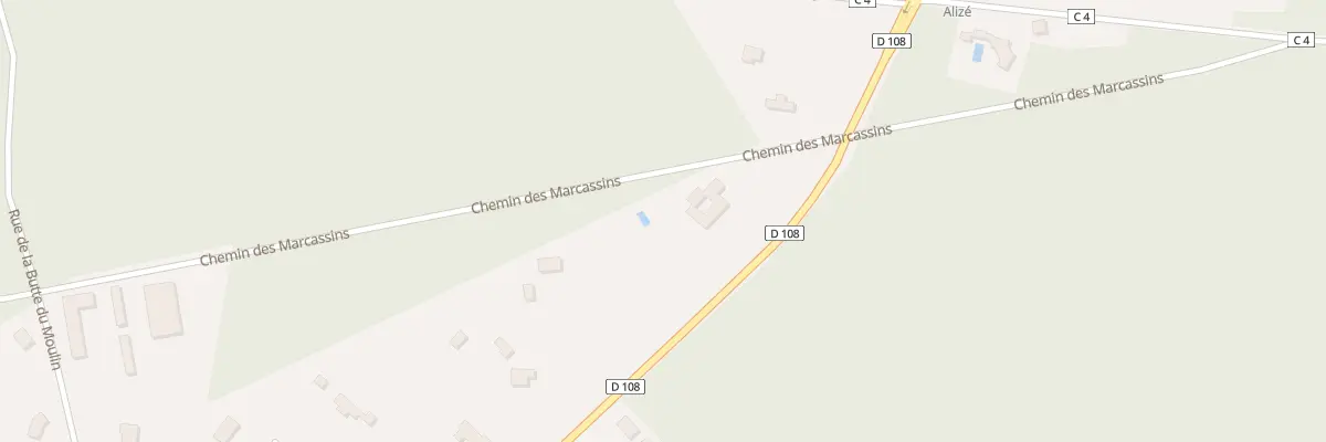 Plan du 1 Che des Marcassins à Poigny-la-Forêt