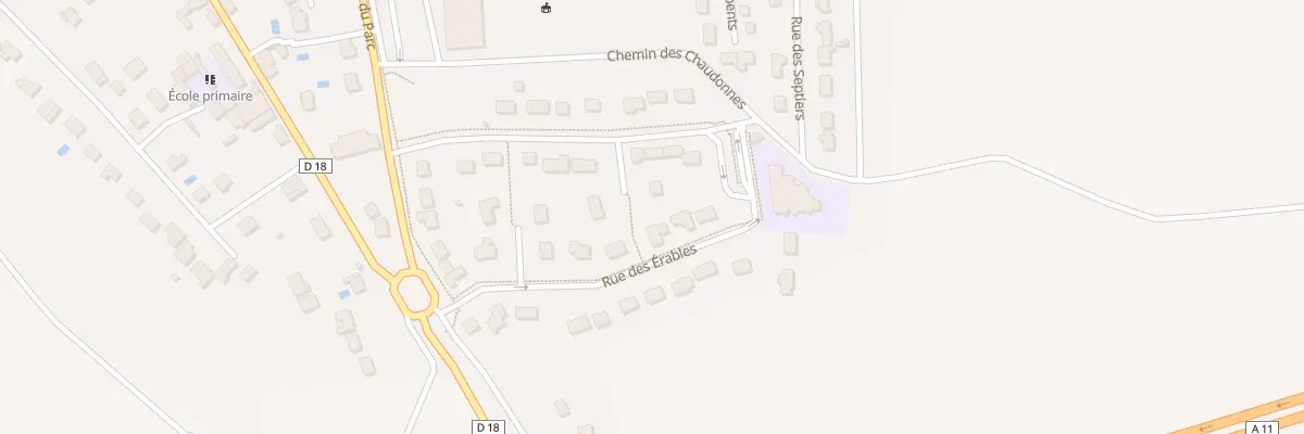 Plan du 28 Rue des Erables à Auneau-Bleury-Saint-Symphorien