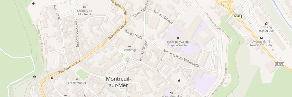 Plan du 10 Rue du Tongris à Montreuil-sur-Mer