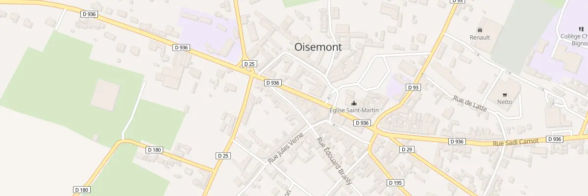 Plan du 9 Rue du Général de Gaulle à Oisemont