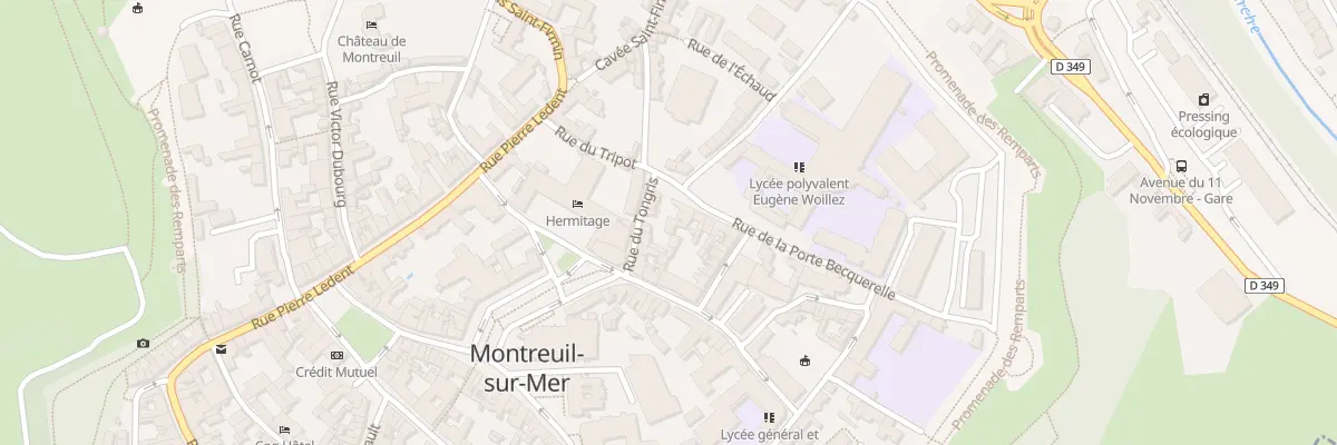 Plan du 4 Pl Sainte Austreberthe à Montreuil-sur-Mer