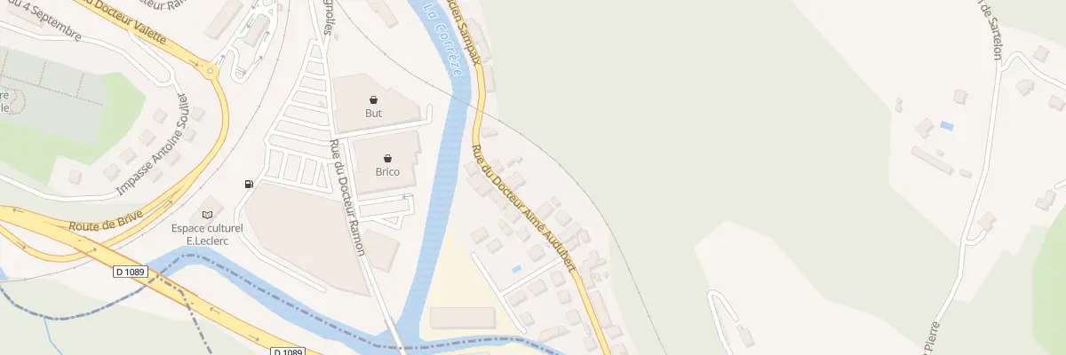 Plan du 9 Rue du Doc Aime Audubert à Tulle