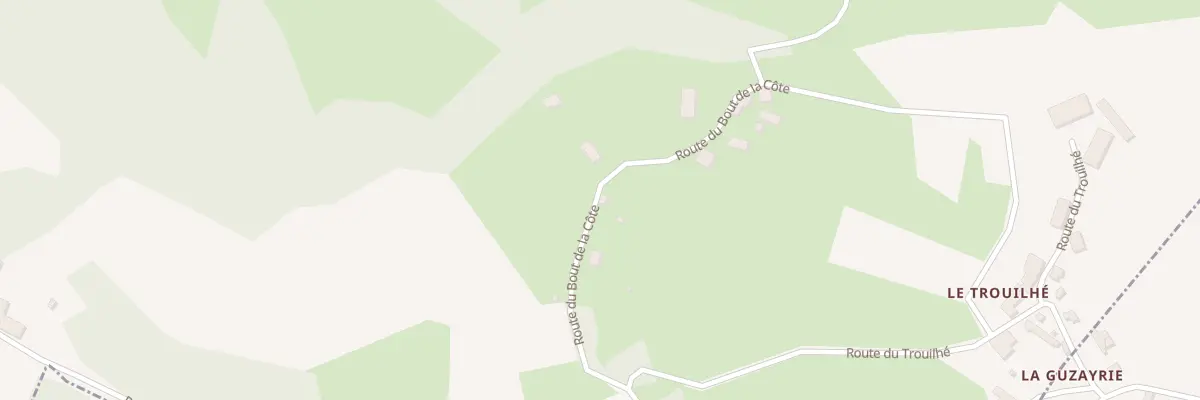 Plan du 5588F Les Hourtarels à Gintrac