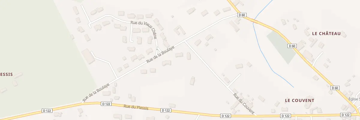 Plan du 7 Rue de la Boulaye à Millançay