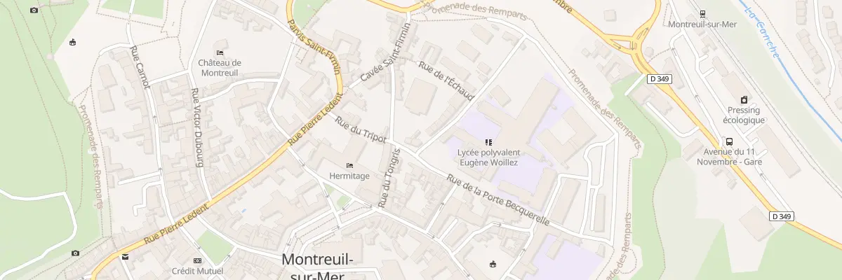 Plan du 3 Pl Ste Austreberthe à Montreuil-sur-Mer