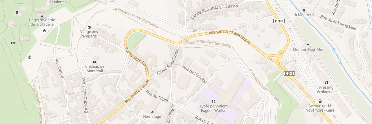 Plan du 3 Rue de l’Echaud à Montreuil-sur-Mer