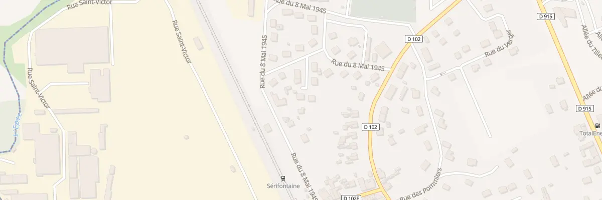 Plan du 12 Rue du 8 Mai 1945 à Sérifontaine