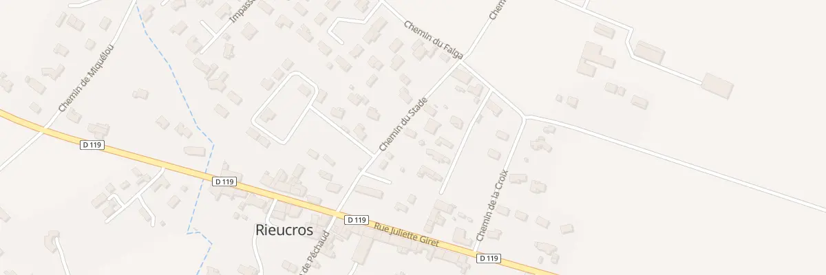 Plan du 5 Che du Stade à Rieucros