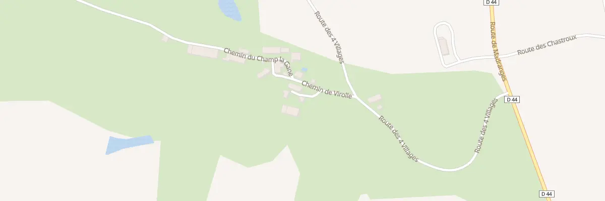 Plan du 5445 Virolle à Chamboulive
