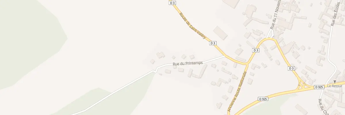 Plan du 9001 Rue du Printemps à Cambron
