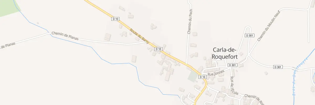 Plan du 38 Le Barry à Carla-de-Roquefort