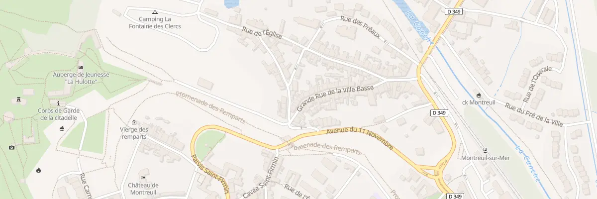 Plan du 9 Gr Grand Rue Ville Basse à Montreuil-sur-Mer