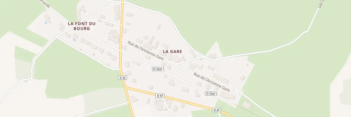 Plan du 14 Rue de l’Ancienne Gare à Bussière-Dunoise