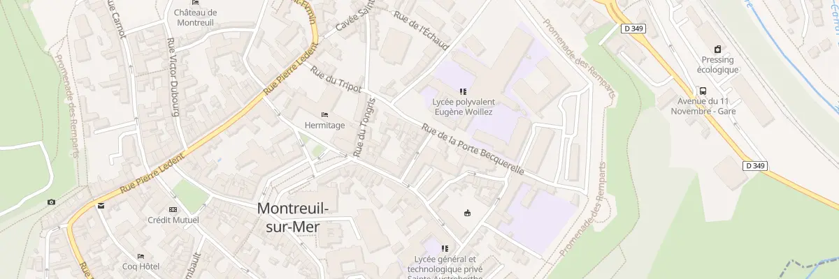 Plan du 11 Rue Denis-lambin à Montreuil-sur-Mer