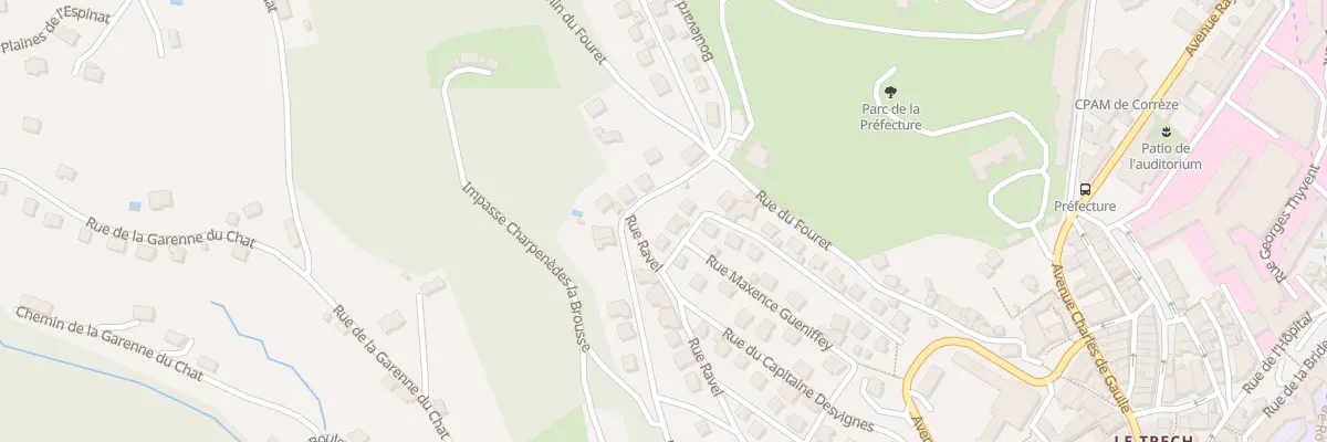 Plan du 19 Rue du Cap Desvignes à Tulle