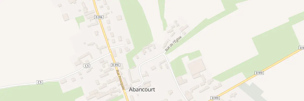Plan du 11 Rue de l’Eglise à Abancourt