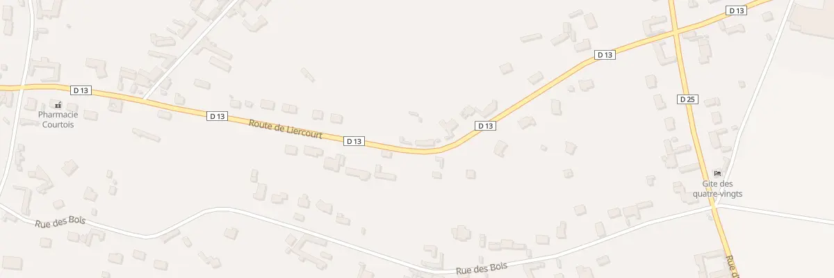 Plan du 22 Rte de Liercourt à Huppy