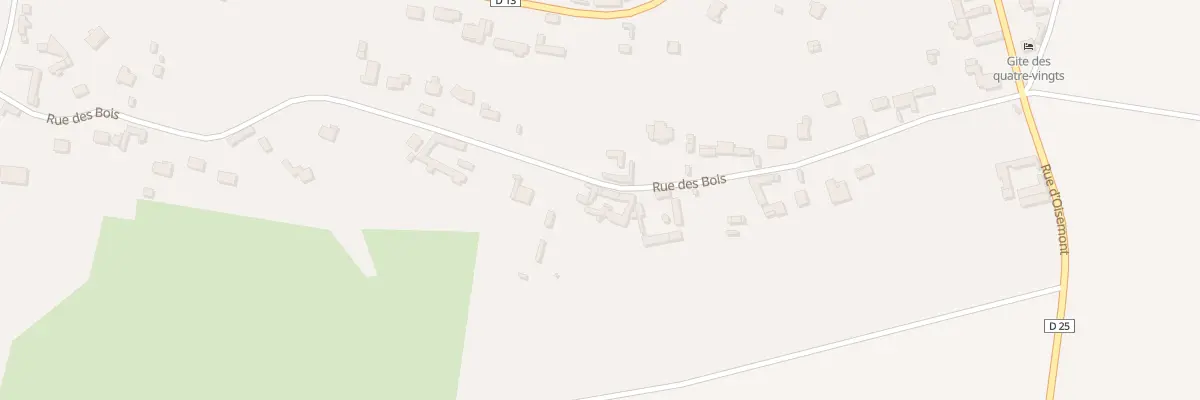 Plan du 34 Rue des Bois à Huppy