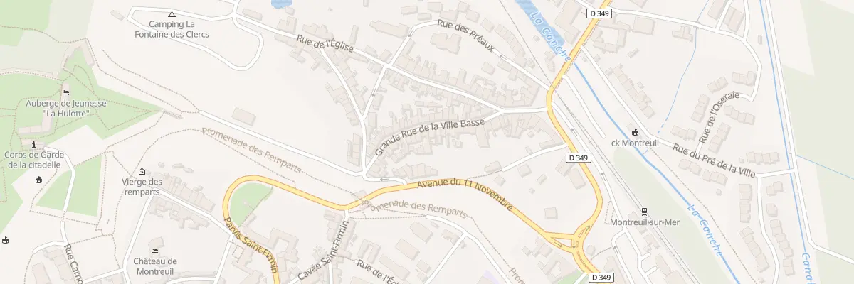 Plan du 24 Gr Grand Rue Ville Basse à Montreuil-sur-Mer