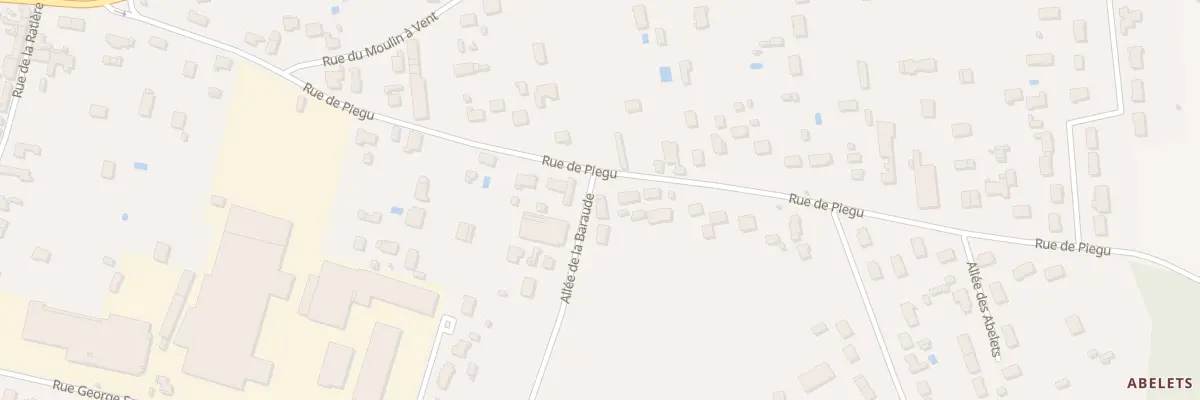 Plan du 33 Rue de Piégu à Romorantin-Lanthenay