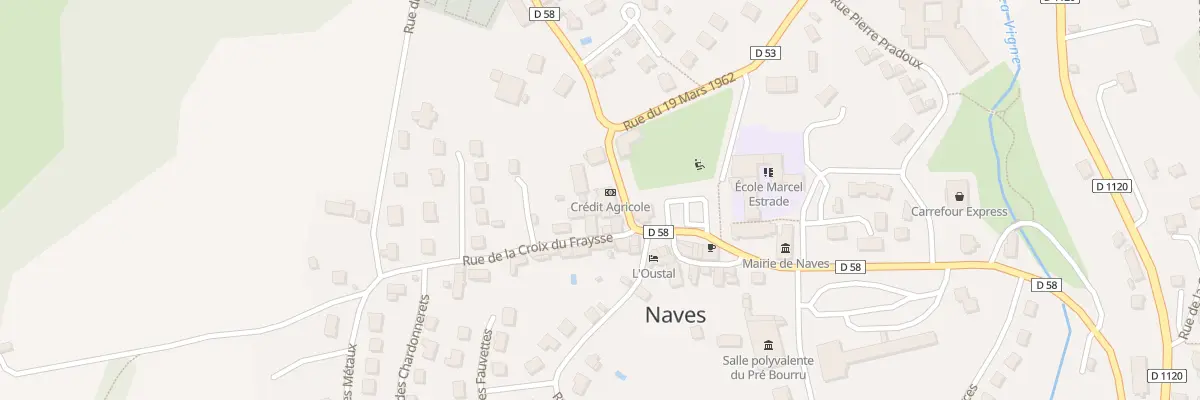 Plan du 3 Rue des Arenes à Naves