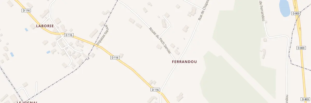 Plan du 81 Rte du Pech Servier à Tauriac