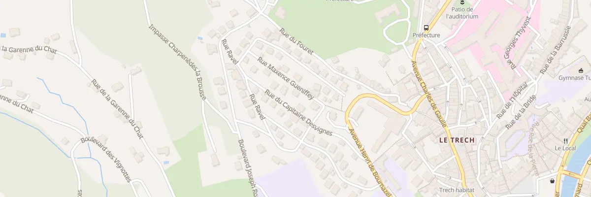 Plan du 6 Rue du Cap Desvignes à Tulle