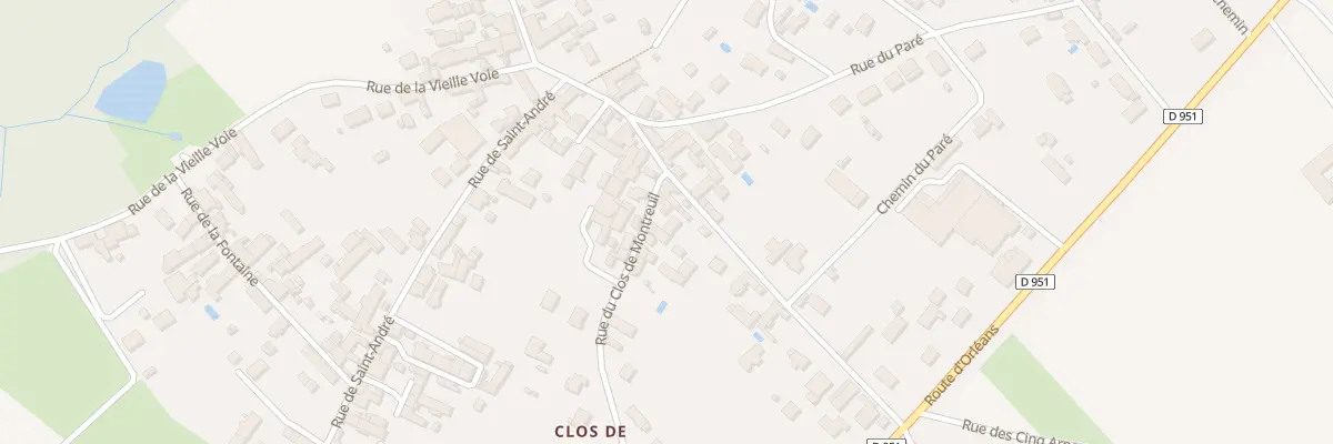 Plan du 1 Rue du Clos de Montreuil à Cléry-Saint-André