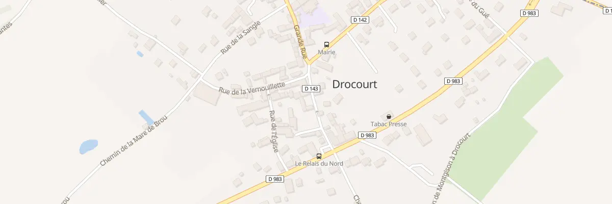 Plan du 5 Gr Grande Rue à Drocourt