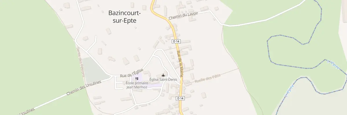 Plan du 94 Bazincourt à Bazincourt-sur-Epte