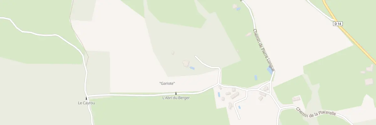 Plan du 653 Che de la Placerelle à Espédaillac