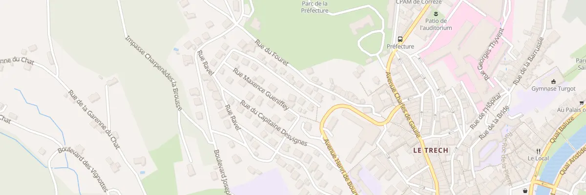 Plan du 30 Rue du Cap Desvignes à Tulle