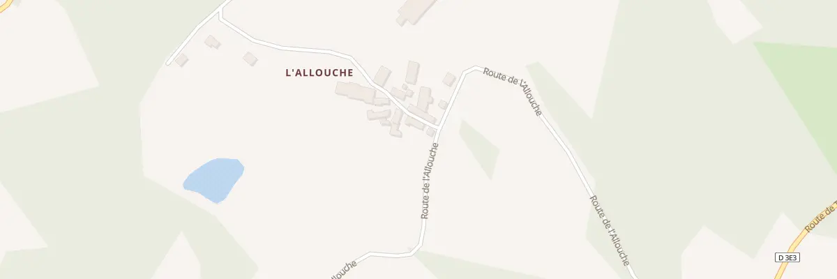 Plan du 1 L’Allouche à Affieux