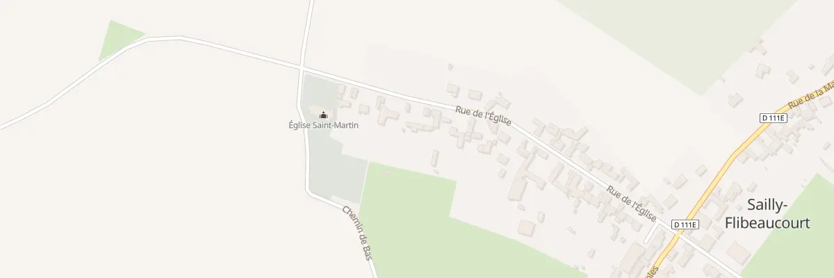 Plan du 45 Rue de l’Eglise à Sailly-Flibeaucourt