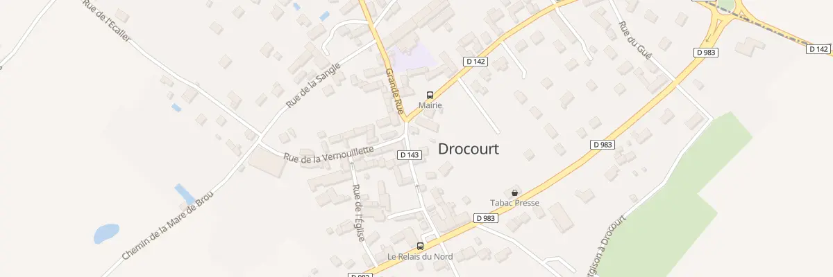 Plan du 12 Gr Grande Rue à Drocourt