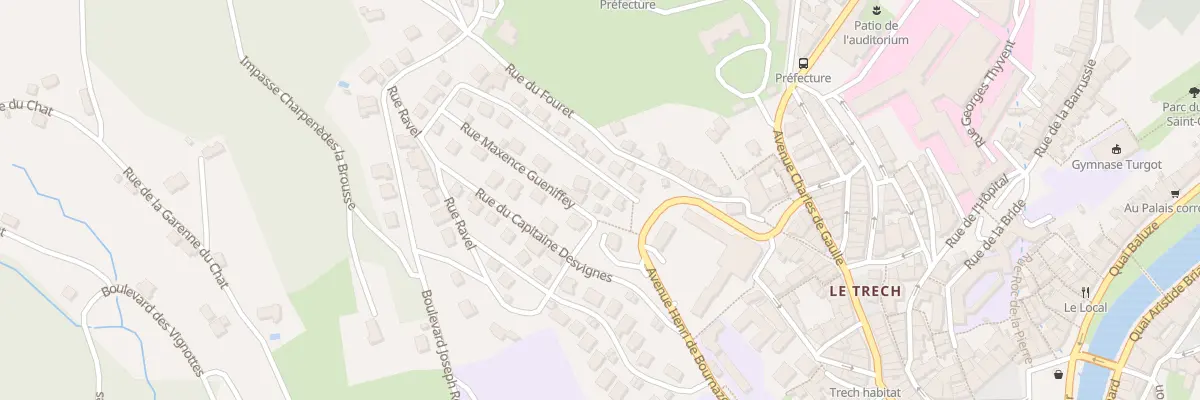 Plan du 32 Rue du Cap Desvignes à Tulle