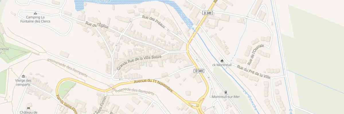 Plan du 60 Grand Rue Ville Basse à Montreuil-sur-Mer