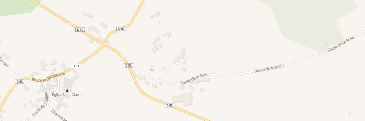 Plan du 129 Rte de la Solle à Saillac