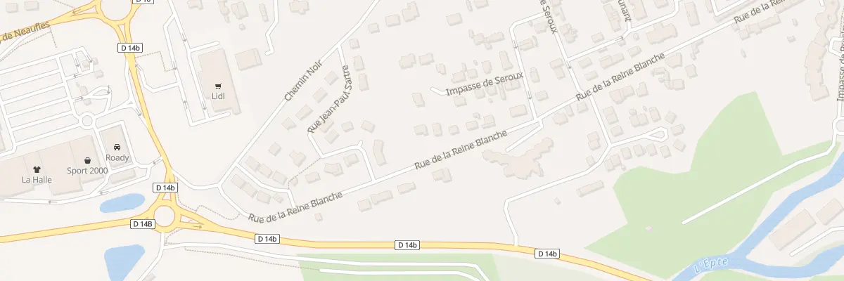 Plan du 12 Rue de la Reine Blanche à Gisors