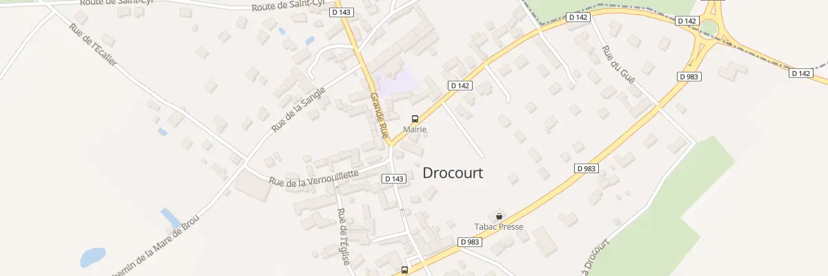 Plan du 2 Rue du Bout aux Moines à Drocourt