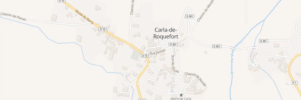 Plan du 3 Rue Jonnes à Carla-de-Roquefort