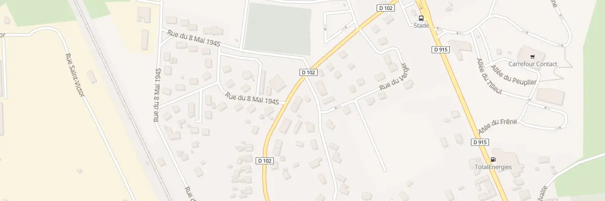 Plan du 16 Rue Pierre et Marie Curie à Sérifontaine
