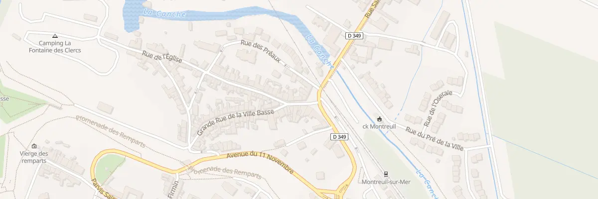 Plan du 59 Grand Rue Ville Basse à Montreuil-sur-Mer
